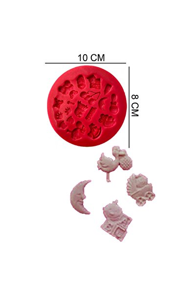 Butedo Bebek Oyuncaklar Silikon Şeker Hamuru, Sabun, Mum Kalıp