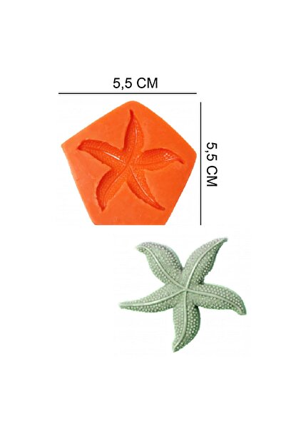 Butedo Deniz Yıldızı Silikon Şeker Hamuru, Sabun, Mum Kalıp