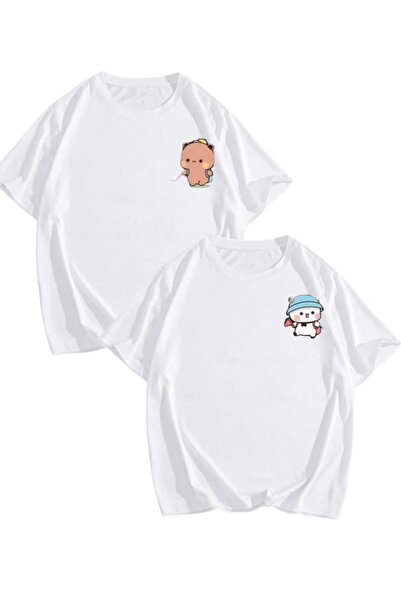 PERISENSE للجنسين النساء الرجال دودو بودو 1 مطبوعة عاشق زوجين مزيج كبير الحجم...