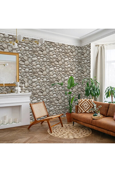 Adawall ROKA 23113-1 Modern Çakıl Taşları Desenli Duvar Kağıdı 16,5m2