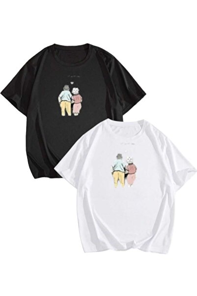 PERISENSE Unisex dizajn za žene i muškarce, stariji par 1 Štampano kombinacij...