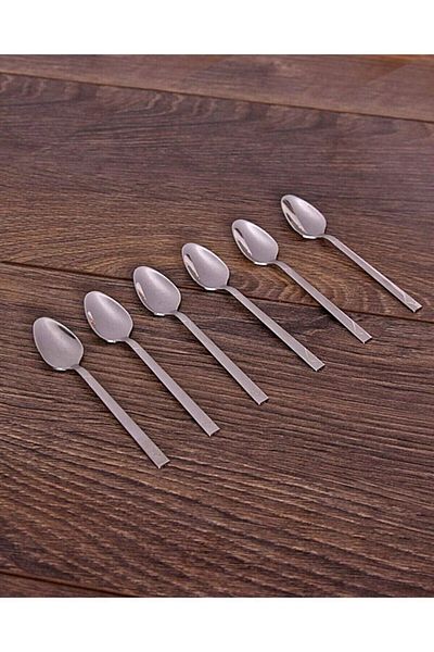 Yüsra Home 6Pcs Stainless Steel Straight Stick Teaspoons