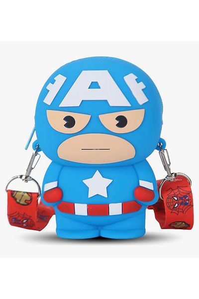 synshop Portofel pentru copii din silicon Captan Marvel cu curea de umăr laterală - pantofi reglabili
