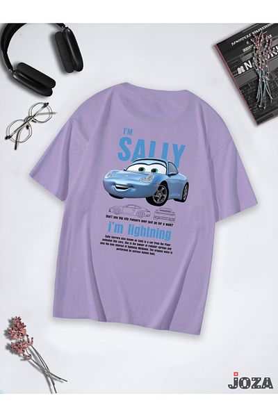 Joza Outdoors Unisex Γυναικεία Ανδρικά McQueen Sally Car Back Έγχρωμη μπλούζα με μονόχρωμο σχέδιο