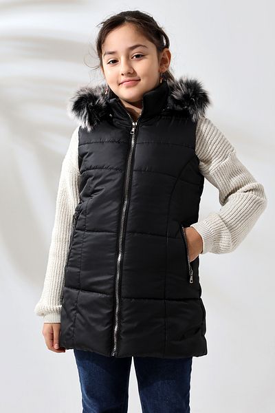 Talsmoda ЧЕРЕН ЦВЯТ, ДЕТСКИ ВАТИНЕН ЕЛЕКТРОН С КАЧУЛКА TALS FASHION