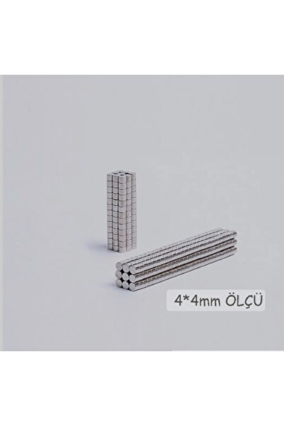 - 150 Adet 4x4mm - Çap 4mm X Kalınlık 4mm Neodyum Mıknatıs