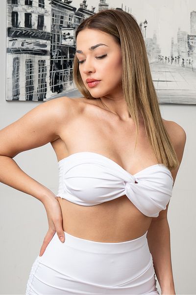 Oq STRAPLEZ CROP TOP BUSTIER