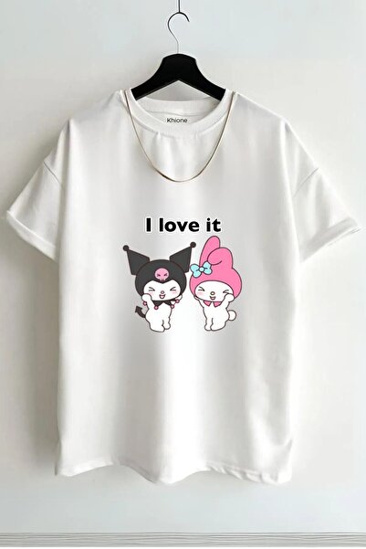 Khione Unisex leptir udoban kroj Oversize kroj T-shirt