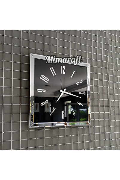 Mimaraft Gerçek Aynalı Duvar Saati 50 cm