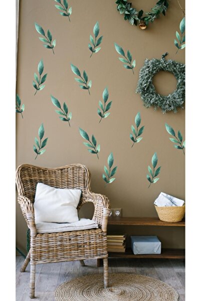 Think And Print Modern Dekoratif Yaprak Sticker Seti ev dekorasyon