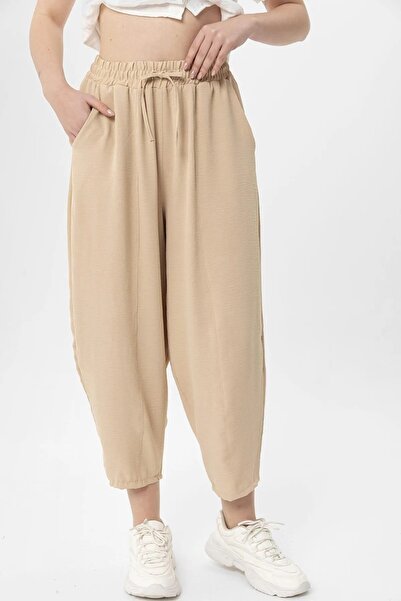 soi fashion Ayrobin Shalwar Trousers Stone