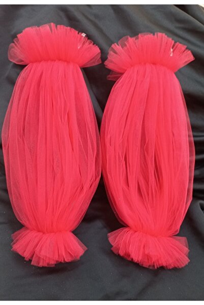 es moda shop Beste uzun tül kolluk abiye kolluk kırmızı