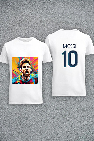 Khione Unisex majica kratkih rukava sa Messi dizajnom, široka kroja, 100% pamuk