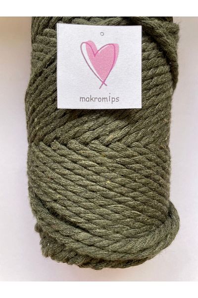 Makromİps MACROME 3 SPRINGED ROPE 250 gr(+-10) 3-3.5 mm DECORATION HOBBY BOHEM PACKAGE KNITTED ROPE BAG ROPE