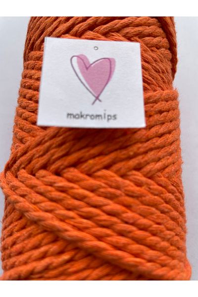 Makromİps MAKROME 3 Στριφτό Σχοινί 250gr(+-10) 3-3,5mm Διακόσμηση Χόμπι Μποέμ Πακέτο Πλεξούδα Σχοινί Τσάντα Σχοινί
