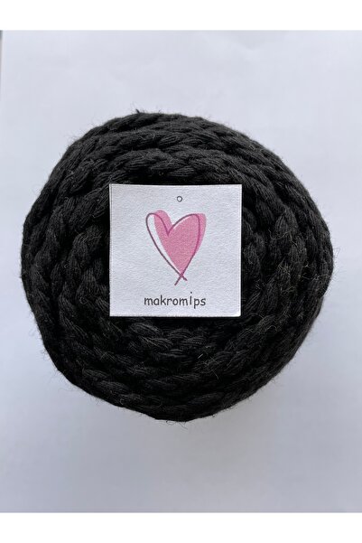 Makromİps MAKROME 3 BURGULU İP 250 gr(+-10) 3-3.5 mm DEKORASYON HOBİ BOHEM PAKET ÖRGÜ İPİ ÇANTA  HALAT