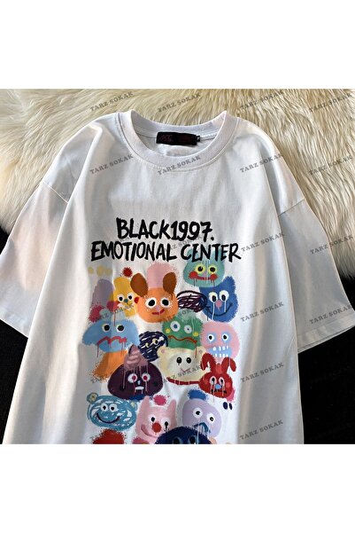 Adrift Y2K Unisex Harajuka Anime Ρετρό Μπλουζάκι Kawai Kuromi Κωδικός Rertr T...