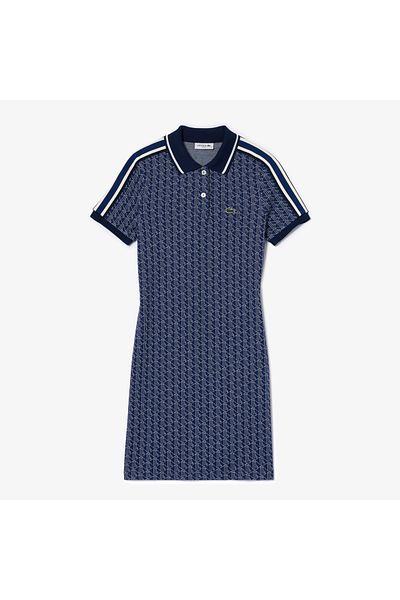 Lacoste فستان نسائي أزرق EF1676-00-QIE