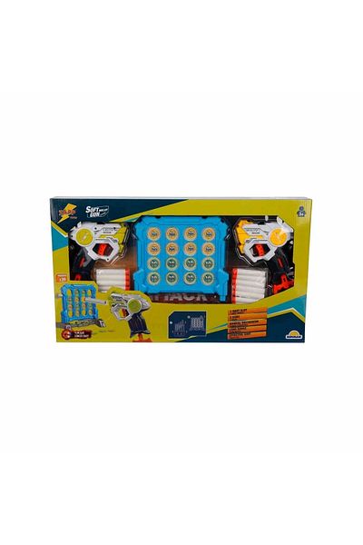 Sunman مجموعة ألعاب Zapp Toys 3574 للأطفال مع لوحة الهدف ورمي السهام الإسفنجية - رجل الشمس