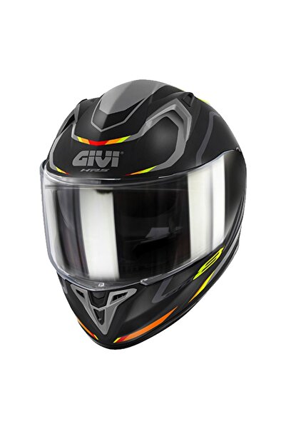 LS2 GIVI 50.8 MACH1 MAT SİYAH-GRİ-KIRMIZI KASK