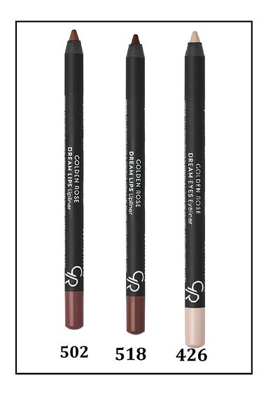 Golden Rose Top Trend Dream Eyes Eye - Lip Liner 502-518-426 Set of 3