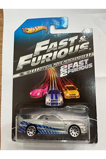 HOT WHEELS fast furıous 2 fast 2 furıous nıssan skyline gt-r (r34)