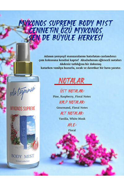 Eda Taşpınar Mykonos Vücut Spreyi - 200 ML EGY0019