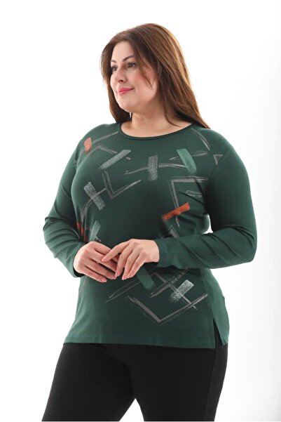 Aylin ГЮНЦУОĞLU ДОВГІ РУКАВИ, КРУГЛИЙ ВИРІЗ, БЛУЗКА З ВИШИВКОЮ