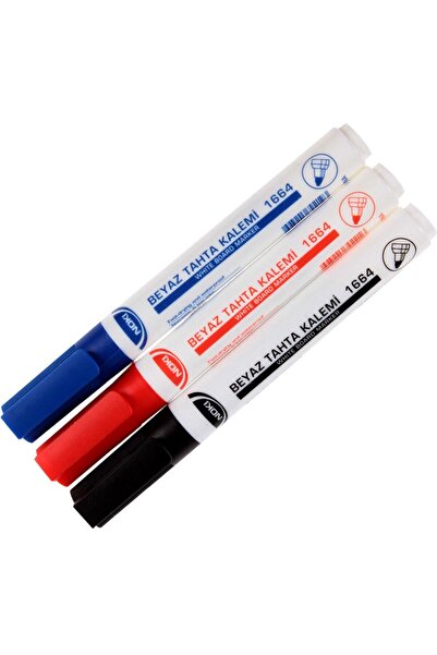 Noki Doldurulabilir  Beyaz Tahta Kalemi Seti - 3 Renk