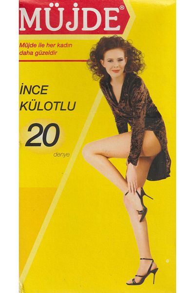 Müjde 6 Pack Müjde Thin Pantyhose Size 3 41-Onion Brown