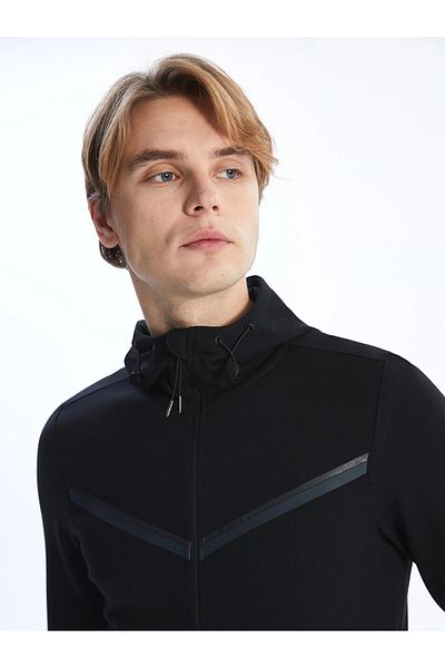 LC Waikiki XSIDE Hooded Long Sleeve Men's Zippered Sweatshirt