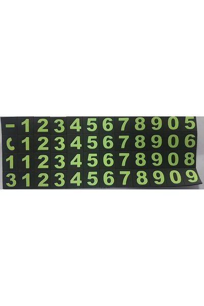 Kgn Vehicle Parking Number Number with Highlights and Stylish Appearance Magnetic Black Color