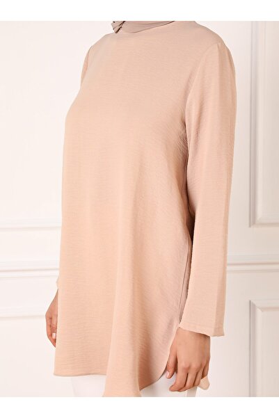 Refka Aerobin Side Slit Tunic - Light Beige - Refka