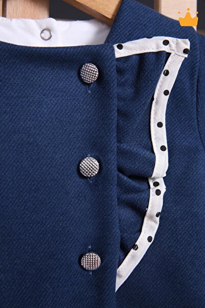 Babyhola Şık Bayramlık Kız Çocuk Ceket Elbise 2'li Takım 2323