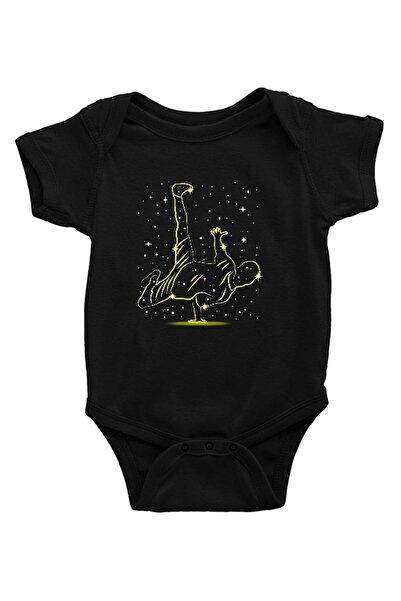 Darkhane Breakdans Black Unisex Baby Bodysuit - Zıbın