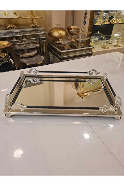 BULUTHOMEAKSESUAR صينية فضية مقاس 46*32