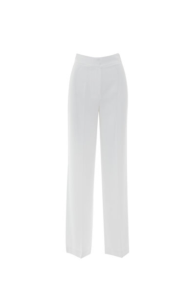 GİZİA Bol Paça Ekru Pantolon