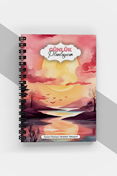 markcat مخطط يومي لغروب الشمس - 90 صفحة - جدول أعمال غير مؤرخ (A5) دفتر تخطيط...