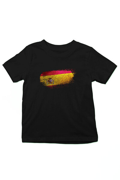 Darkhane تي شيرت أسود للأطفال للجنسين من إسبانيا