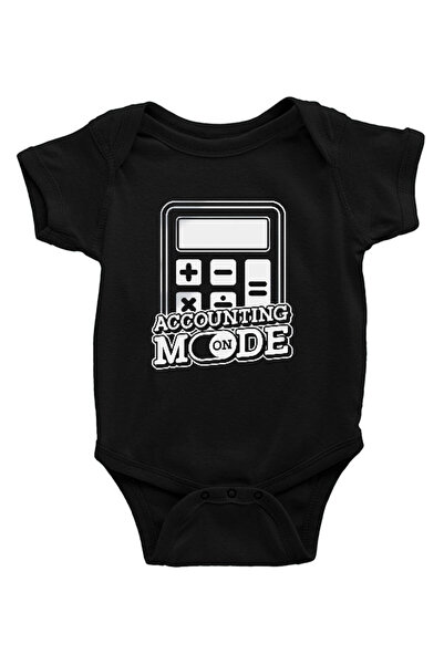 Darkhane Accountant Black Unisex Baby Bodysuit - Zıbın