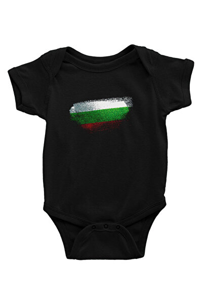 Darkhane bulgaria black Unisex baby body - Zıbın