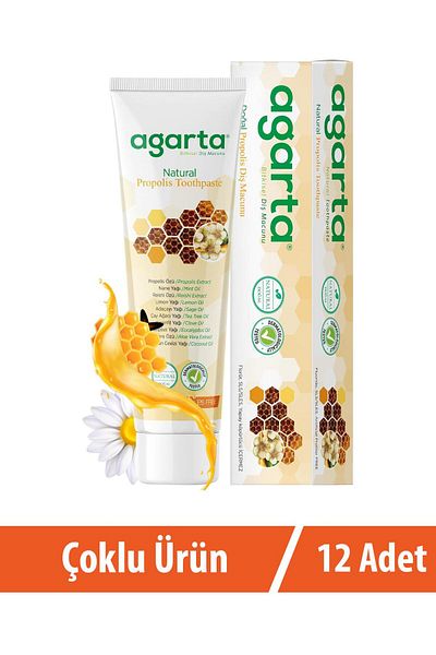 Agarta 12x100 مل معجون أسنان بالبروبوليس