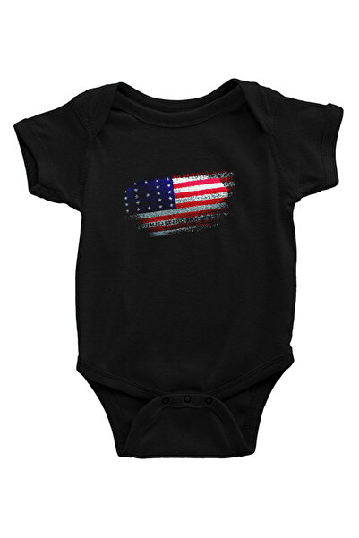Darkhane Bikini Atoll - Bikini Atoll Black Unisex Baby Bodysuit - Zıbın