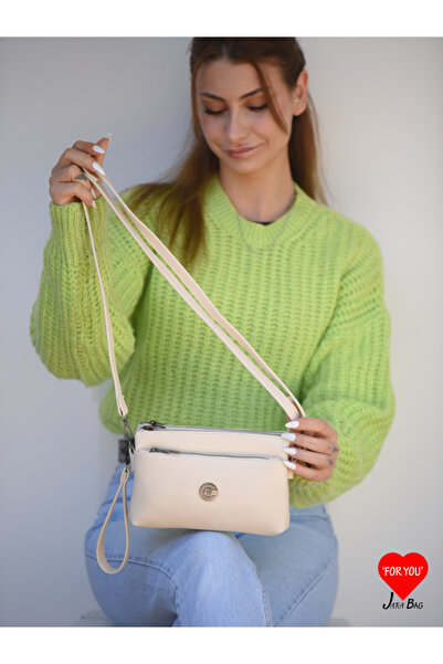 JARA Bag Jara Moon Kadın Orijinal Mini Çapraz Ayarlanabilir Askılı El, Kol ve...