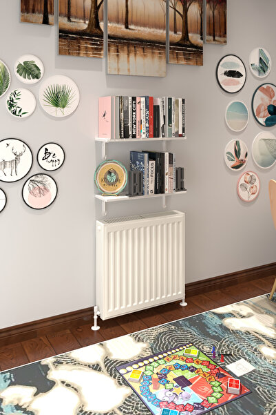 Kenzlife Petek Üstü Raf Dresuar Golden Boy Byz 050*24 İkili Kitaplık Duvar Rafı 050 Cm Uzunluk