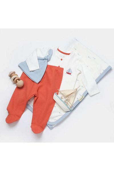 Biorganic Sun Lets Tulle Set with Sail Blanket 62338