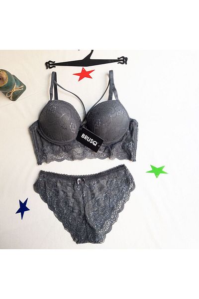 brusq Bra Set Bralet Padded Lacy String