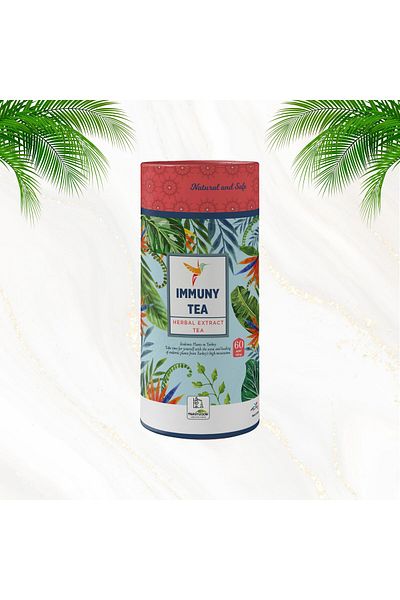 Hekimzade Immuny Tea Package Tea - Herbal Mixture Containing Black Cumin 60 Pieces (3Gr)