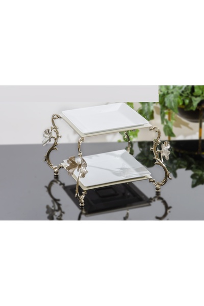 BULUTHOMEAKSESUAR عرض بورسلين مربع مكون من طبقتين 24 × 24 سم