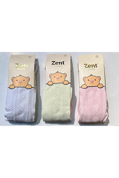 ZENT 3'LÜ BAMBU JAKARLI PARFÜMLÜ MEVSİMLİK YUMUŞACIK KÜLOTLU ÇORAP 0/12 YAŞ
